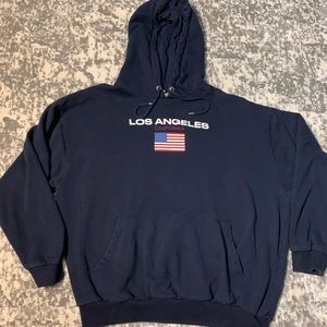 ASOS Los Angeles California LA Navy Hoodie Size XL